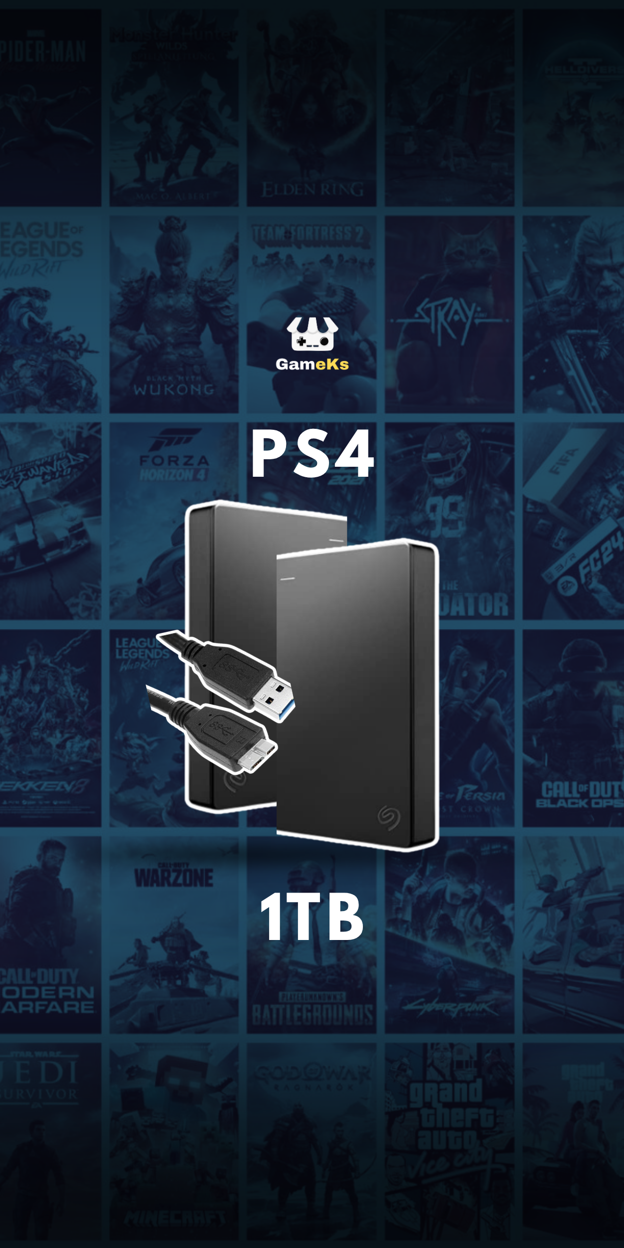 External Storage Game Drive (1TB)