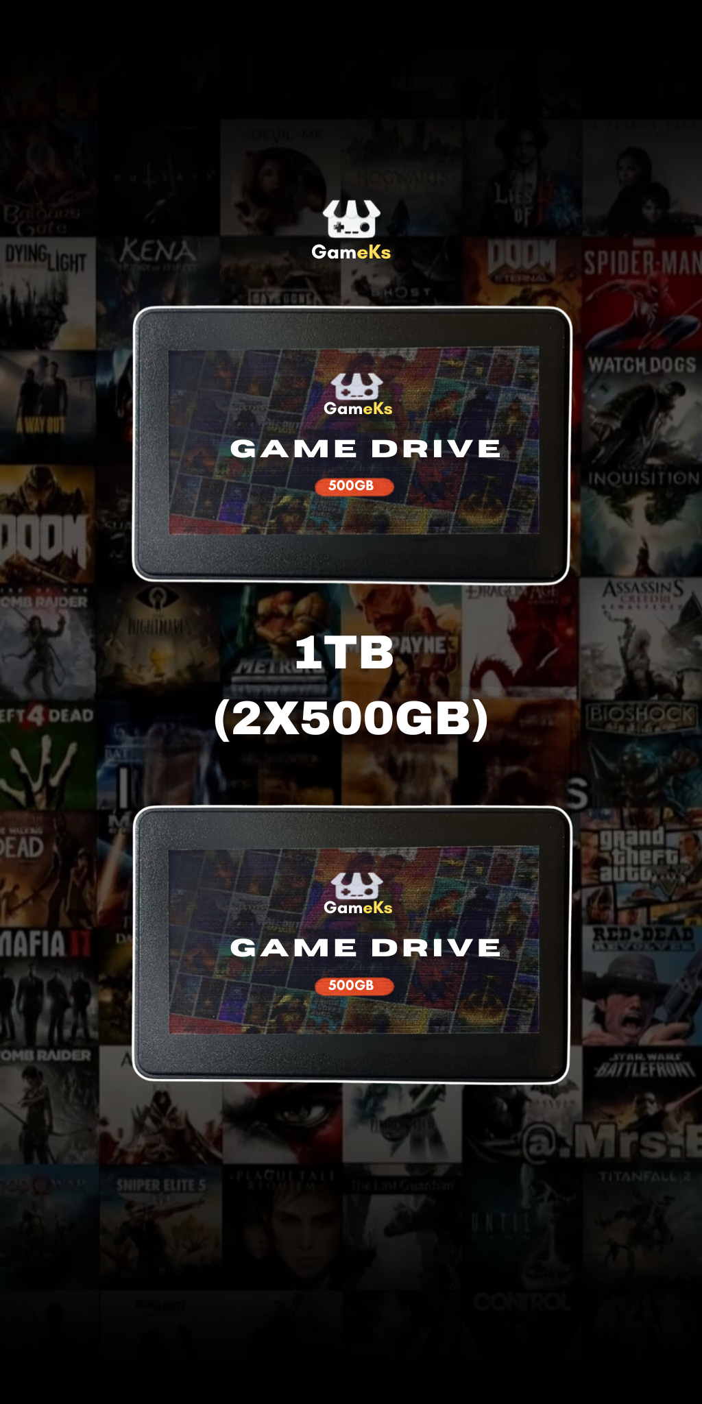 Windows Game Drive (1TB 2X500GB)