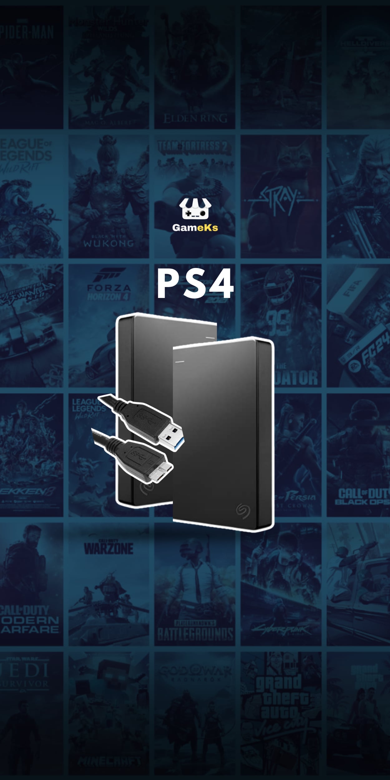 PS4 External Game Drive